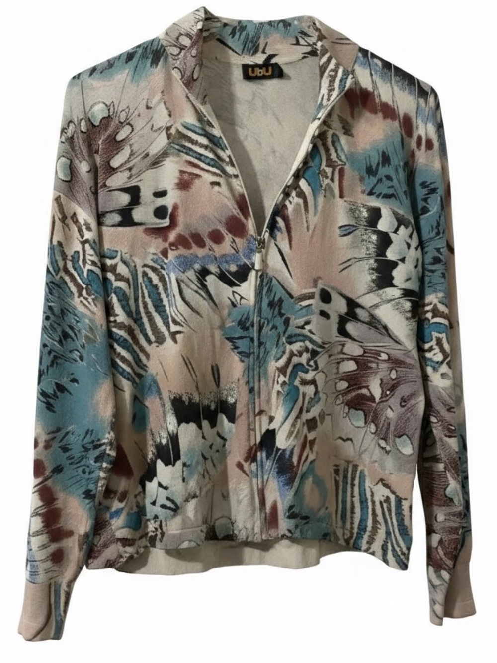 UbU Artsy Butterfly Wing Zip Up Jacket Size XS